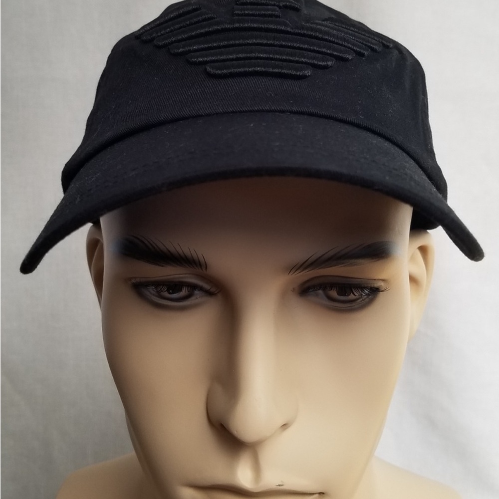 Emporio Armani Black Baseball Hat
